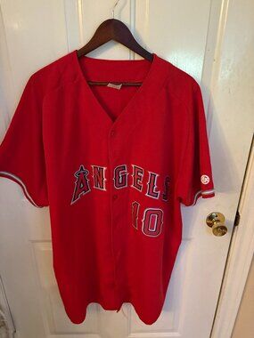 Los Angeles Angels Red Baseball Jersey LIKE NEW (Size 2XL) - C$45